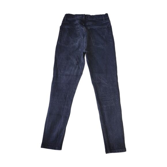 Reformation Button Fly Skinny Jeans Black 27 - Picture 3 of 8